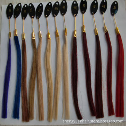 Human hair color chart